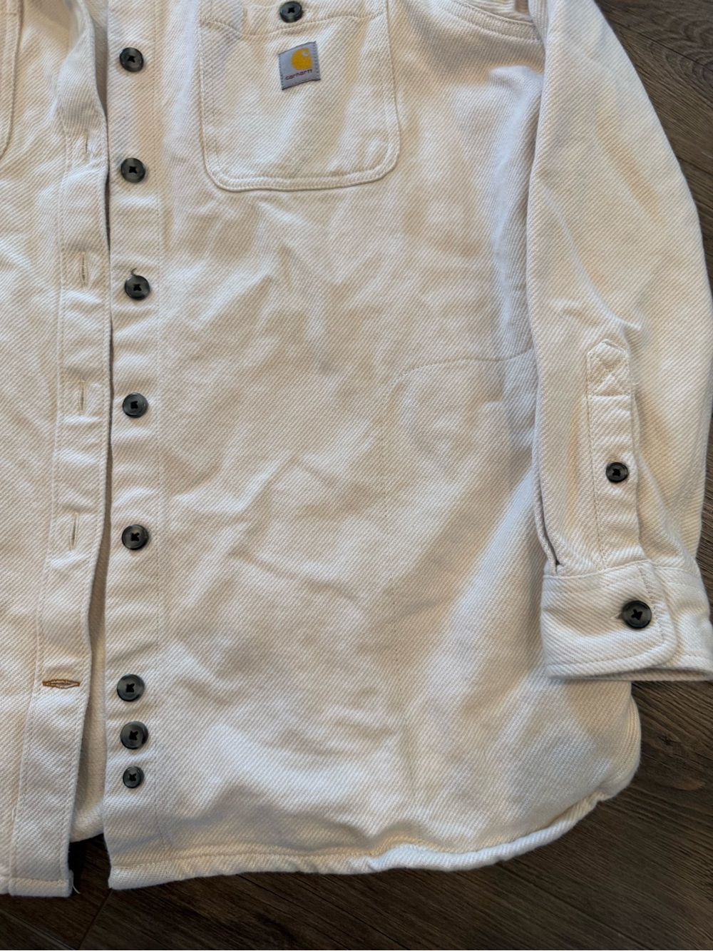 Carhartt Women’s Twill Shirt Jacket Shacket Size XL Loose Fit - Picture 2 of 6